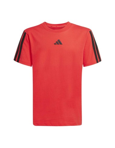 CAMISETA ADIDAS  J  3S TEE  160 PURRUB/BLACK