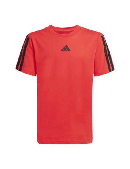 CAMISETA ADIDAS  J  3S TEE  160 PURRUB/BLACK
