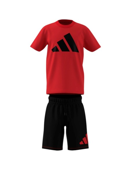Conjunto Rojo ADIDAS J BL T-SET PURRUB/BLACK NIÑO