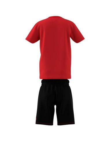 Conjunto Rojo ADIDAS J BL T-SET PURRUB/BLACK NIÑO