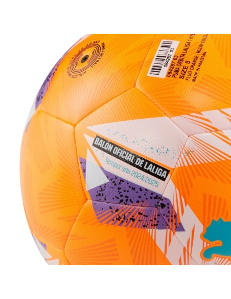 Balon Futbol Puma-PUMA Orbita LaLiga 1 HYB-084287-03-NARANJA UNISEX