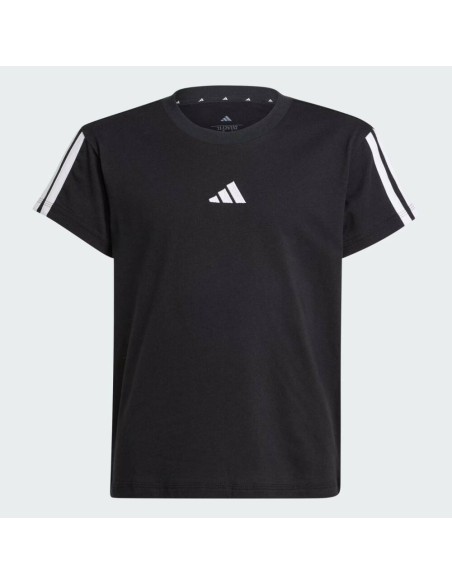 Camiseta manga corta Adidas-JG 3S TEE 160-JJ0946 NEGRO-NIÑA