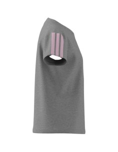 Camiseta Manga Corta Gris ADIDAS JG 3S TEE 160  MGREY/CLPINK NIÑA
