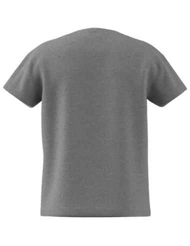 Camiseta Manga Corta Gris ADIDAS JG 3S TEE 160  MGREY/CLPINK NIÑA
