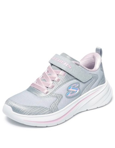 Calzado multideporte-SKECHERS WAVE 92-303557L-LTGY-NIÑA