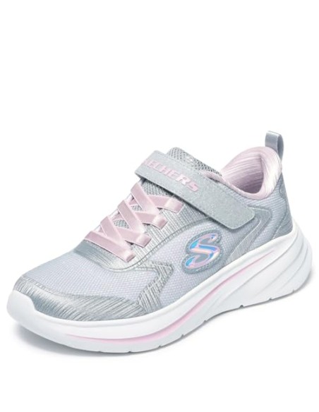 Calzado multideporte-SKECHERS WAVE 92-303557L-LTGY-NIÑA