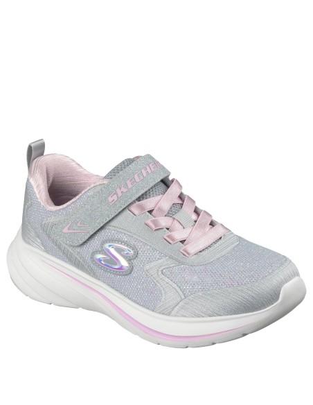 Calzado multideporte-SKECHERS WAVE 92-303557L-LTGY-NIÑA