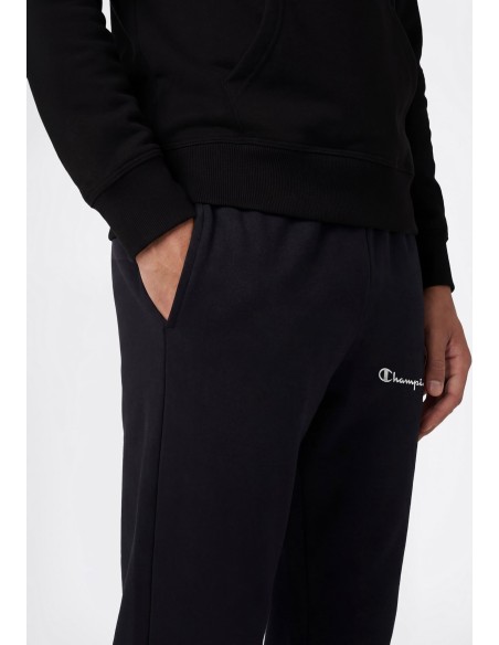 Pantalon de chandal Champion Straight Hem Pants-221803-KK001-NEGRO SATINADO-HOMBRE