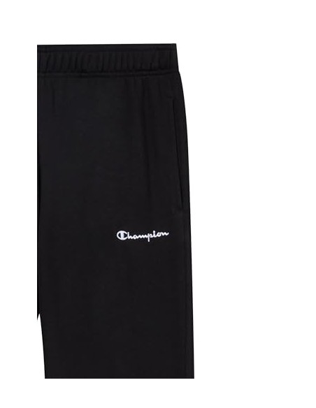 Pantalon de chandal Champion Straight Hem Pants-221803-KK001-NEGRO SATINADO-HOMBRE