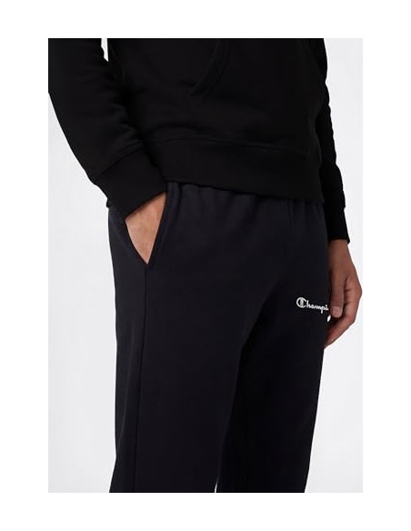 Pantalon de chandal Champion Straight Hem Pants-221803-KK001-NEGRO SATINADO-HOMBRE