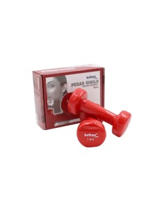 JUEGO PESAS VINILO SOFTE8(rojo 1kg)