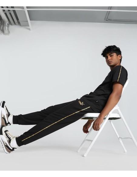 PUMA PANTALON ESS TAPE MINIMAL GOLD BLACK