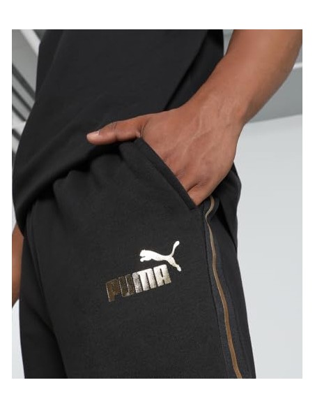 PUMA PANTALON ESS TAPE MINIMAL GOLD BLACK