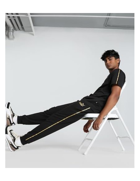 PUMA PANTALON ESS TAPE MINIMAL GOLD BLACK