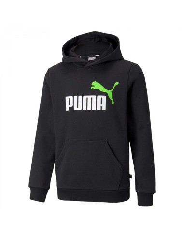 ESS+ 2 Col Big Logo Hoodie FL B Puma Bla