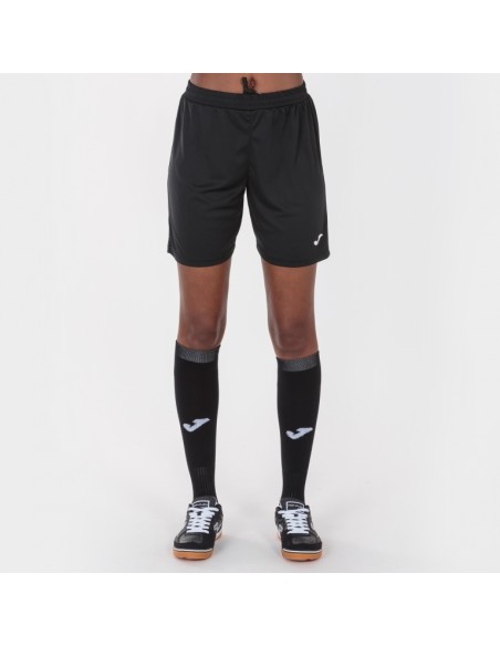 PANTALON CORTO NEGRO JOMA SHORT NOBEL NEGRO